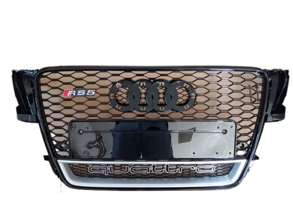 GRILL Audi A5 styl RS5 2007-2011 CHROME QUATTRO 