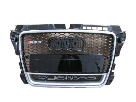 Atrapa grill Audi A3 08-12 wzor RS3 Chrome QUATTRO