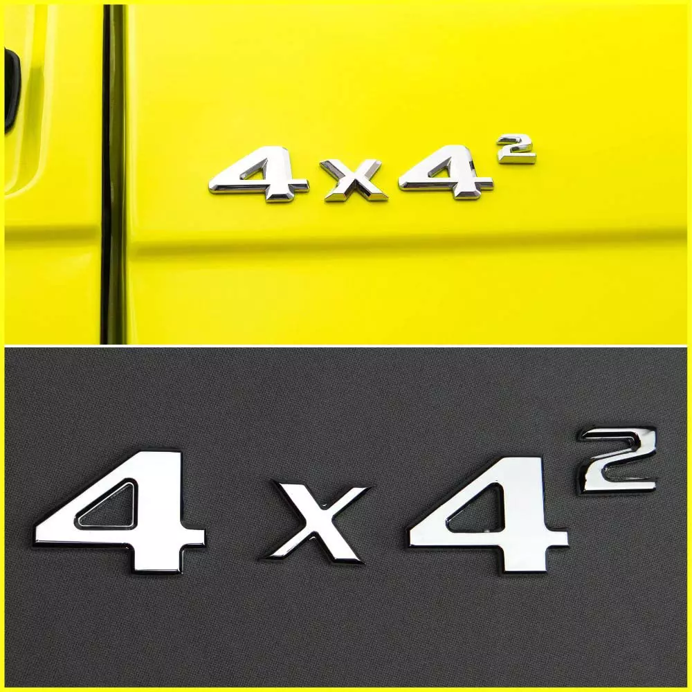 4x4 emblemat bagażnika chromowana naklejka metaliczna 4szt dla Mercedes G Wagon W463 4x4