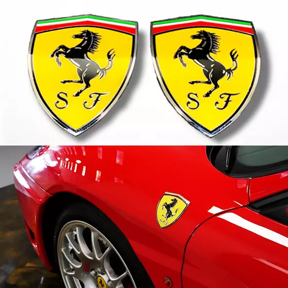 Metaliczny emblemat na błotnik boczny Ferrari 360 Modena