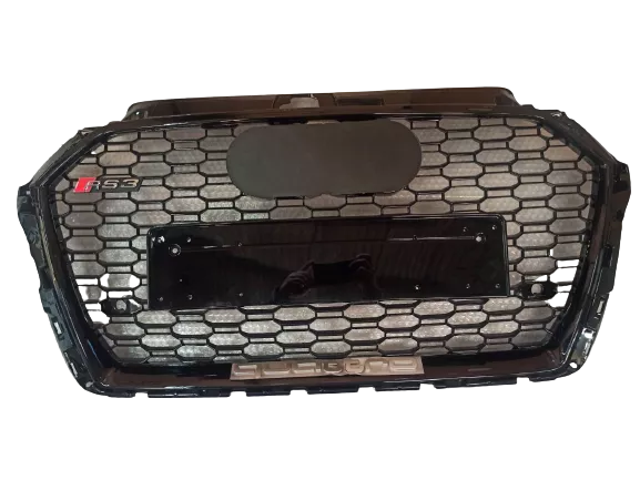 GRILL  Audi A3 styl RS3 2016-2020 BLACK QUATTRO