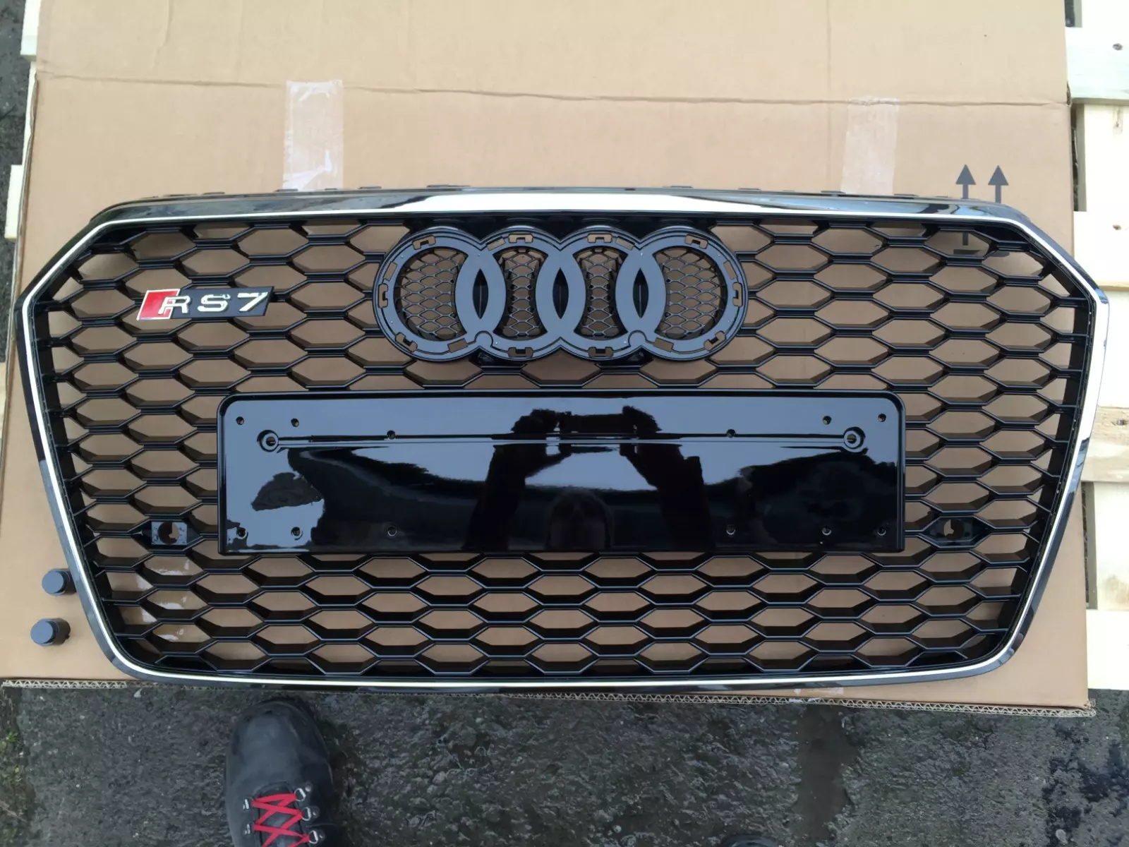 GRILL AUDI A7 STYL RS7 2014-2017  CHROME 